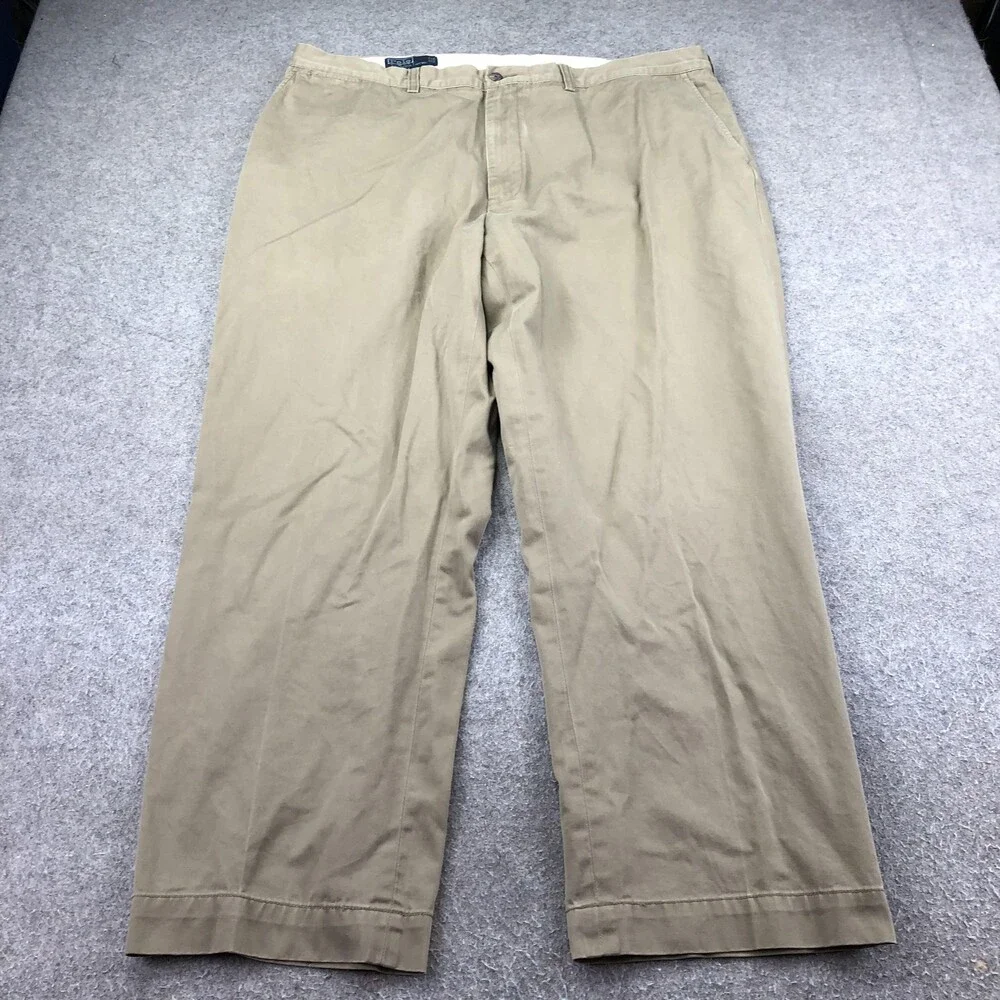 Polo Ralph Lauren Pants Mens 42x30 Beige Chino Straight Prospect Casual Fit